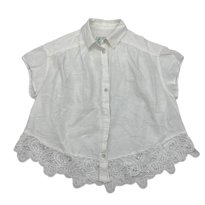 Savings Galore WHITE AMERICAN EAGLE TOP SS, Size XS