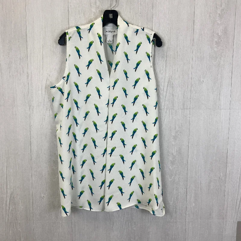 Friends and Family Sale White Blouse Sleeveless Peck And Peck, Size Xl