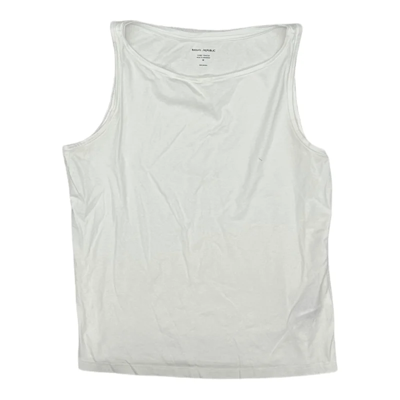 Deep Discounts WHITE TANK TOP by BANANA REPUBLIC Size:M