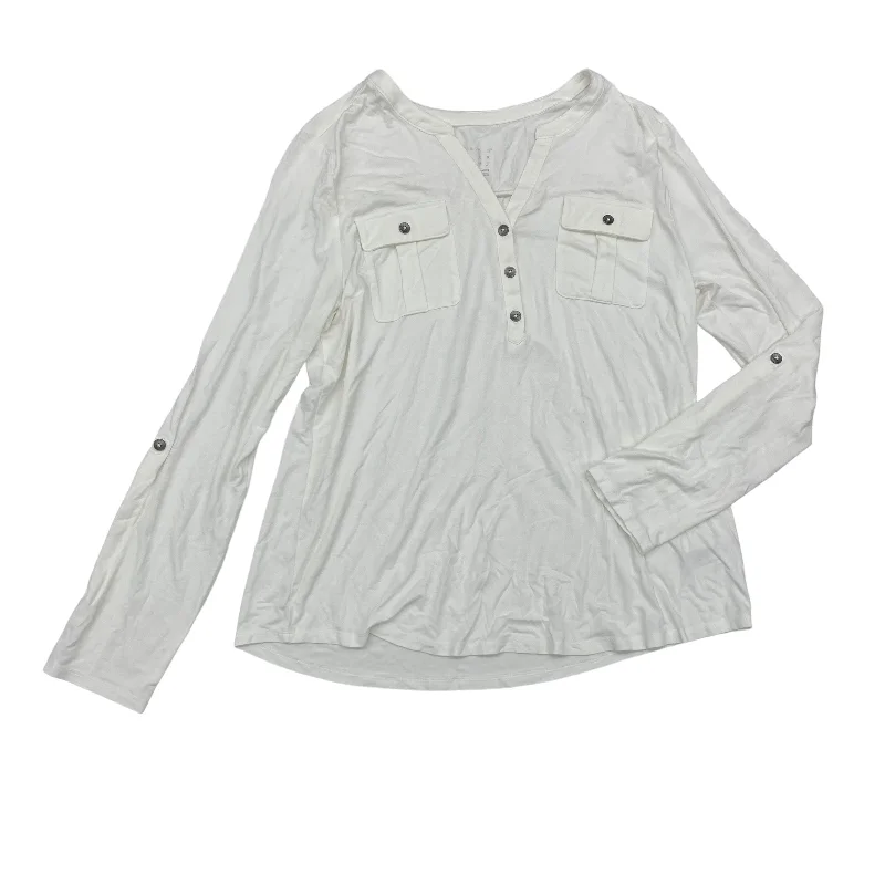Limited Time WHITE TOP LS by A NEW DAY Size:XL