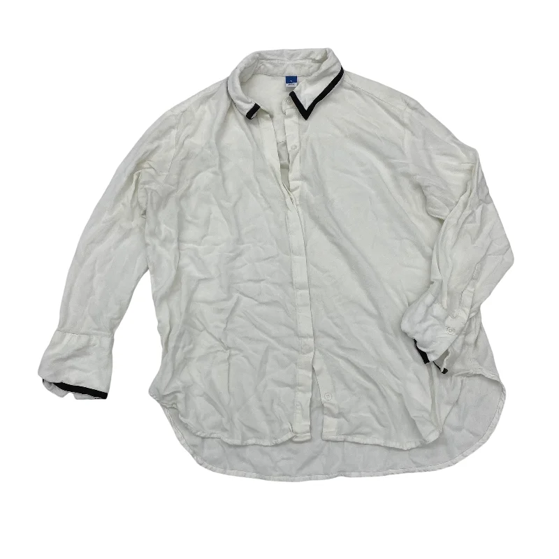 Markdown Madness WHITE TOP LS by OLD NAVY Size:L