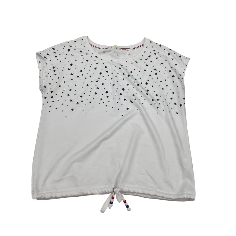 Price Rollback WHITE TOP SS by JANE AND DELANCEY Size:L