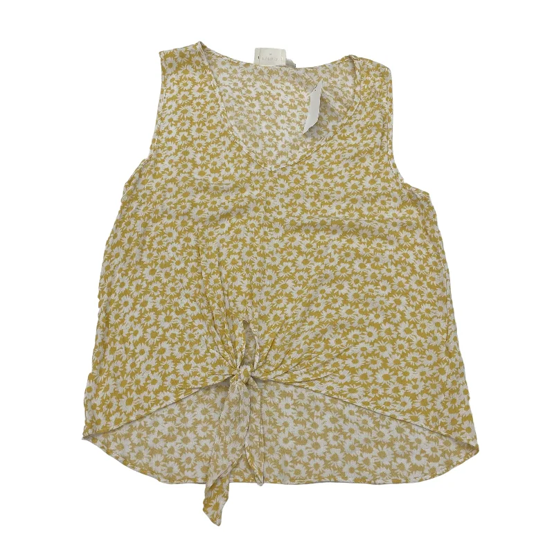 Midnight Sale YELLOW EVERLY TOP SLEEVELESS, Size XS