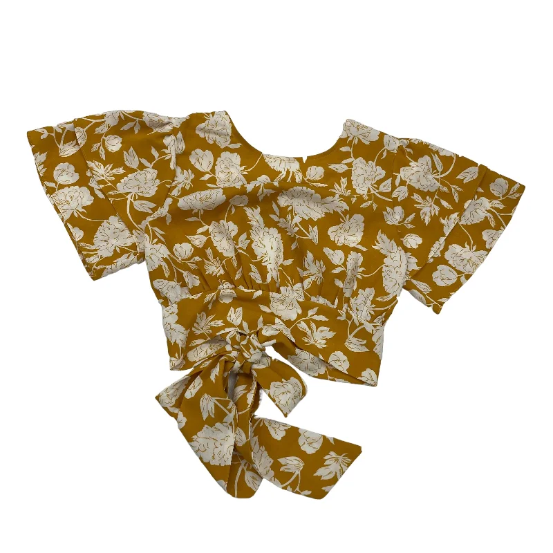Deep Discounts YELLOW TOP SS by FASHION ON EARTH Size:S