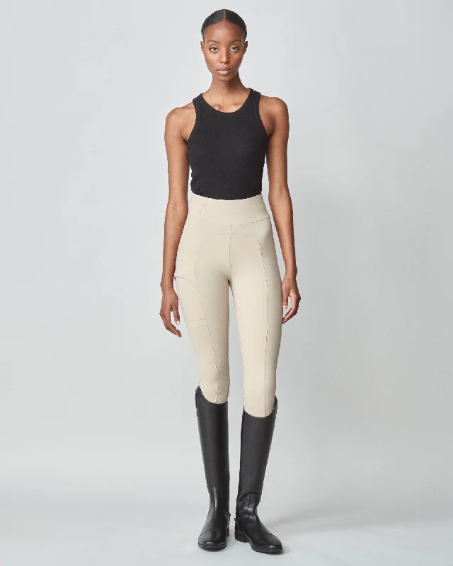 Hot Deal Yagya Compression Pull-On Breeches Tan