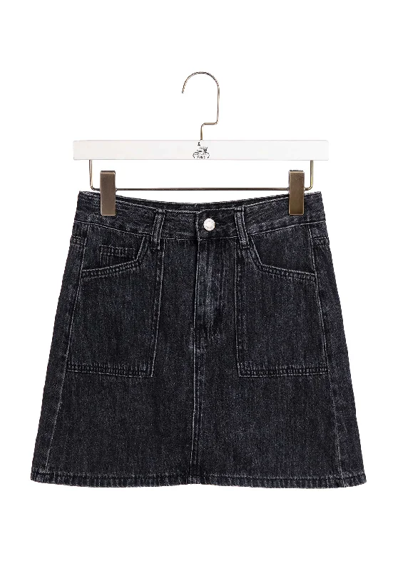 Extra Savings Denim Skirt 11039 Noir