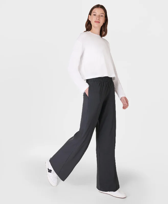 Warehouse Sale Explorer Wide Leg Track Pant Sb9697 Active-Grey