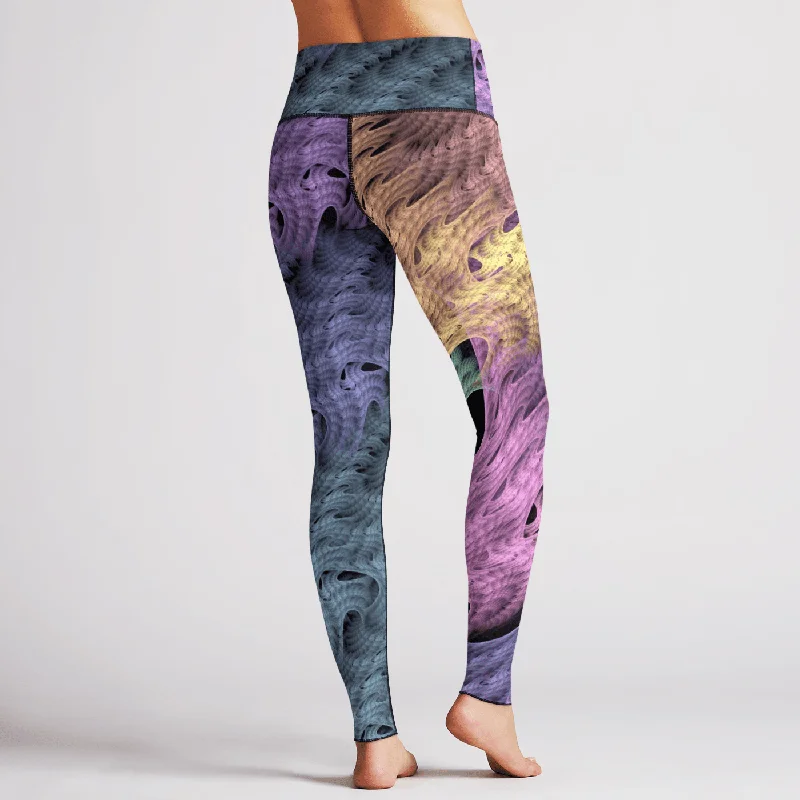 FRACTAL FLOW High Waist Reversible Legging