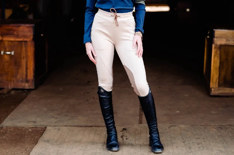 Grand Opening Sale Jogger Knee Patch Breech - Tan
