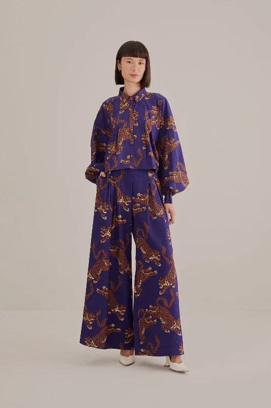 New Markdowns Leopard Navy Blue Tai 319704 Leopards-Navy-Blue
