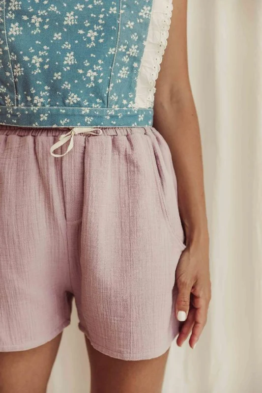 Reduced Prices Organic cotton women shorts - Lavender