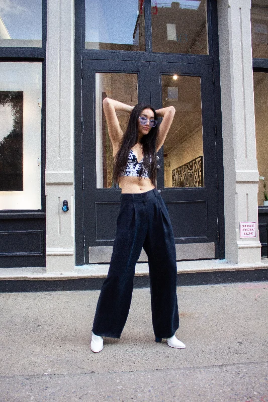 Value Deals Remi Navy Wide-Leg Pants