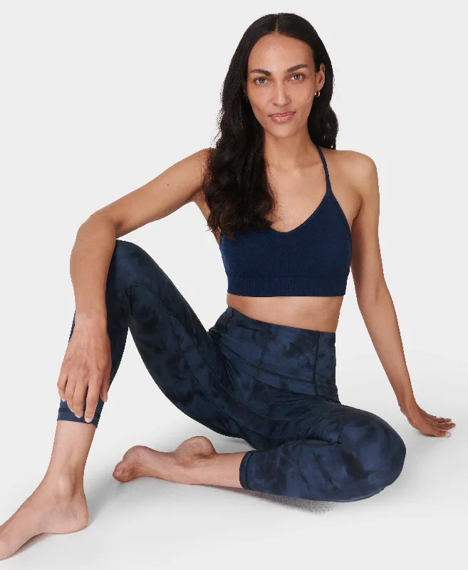 Daily Specials Super Soft 7/8 Yoga Leggings Sb6916a 7878 Navy-Blue-Spray-Dye