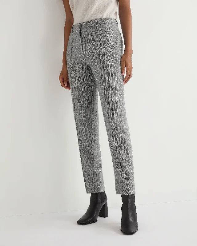 Special Offer Women's Harper Herringbone Trouser Grey