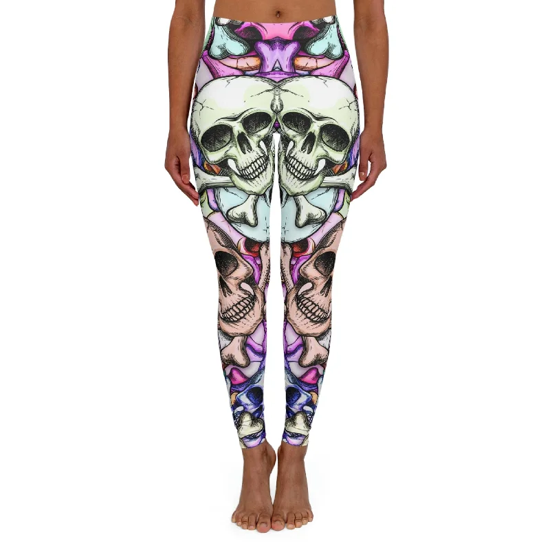 Limited Availability Women's Skulls Pastel Colors Spandex Leggings